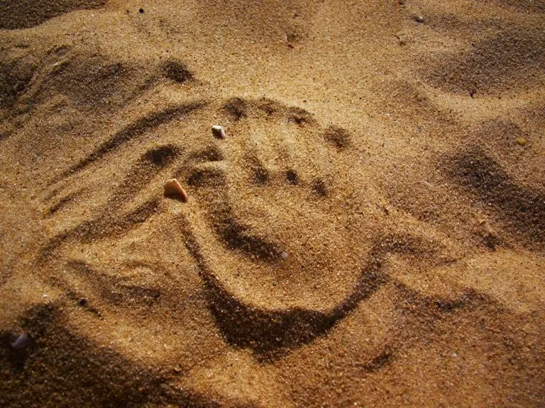 sand imprint anicca