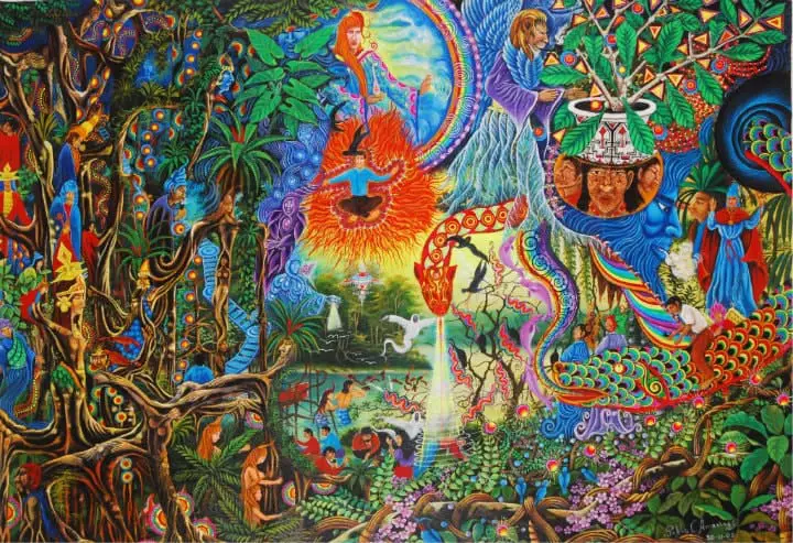 Pablo Amaringo ayahuasca painting