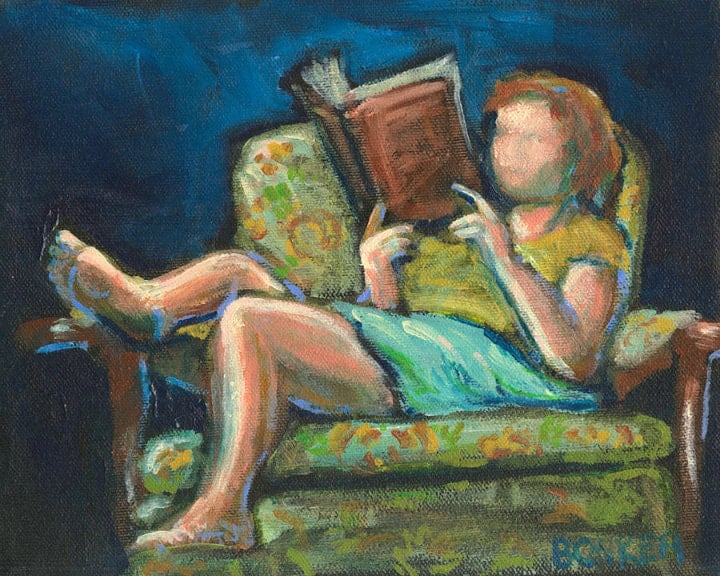 the reader bonker painting