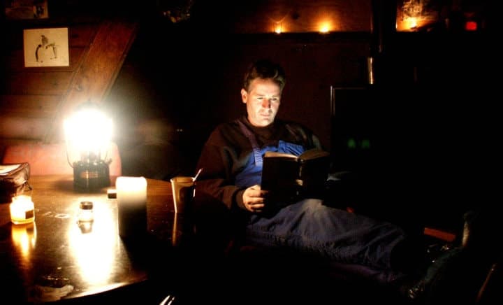 reading at night