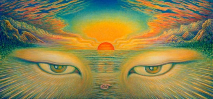 the eyes psychedelic reality