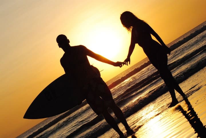 surfing with your partner