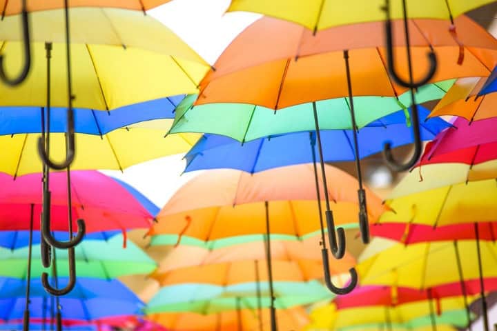 colorful umbrellas