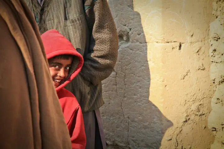 happy optimistic boy in afghanistan