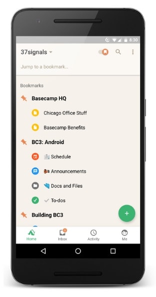 basecamp screenshot