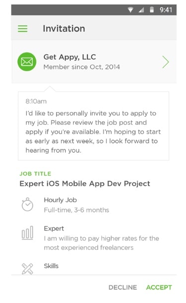 upwork screenshot