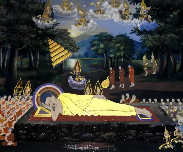 buddha achieving nirvana