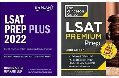 Kaplan & TPR LSAT prep books