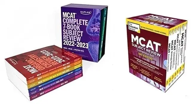 Kaplan & TPR MCAT prep books
