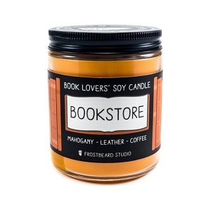 book lover soy candle