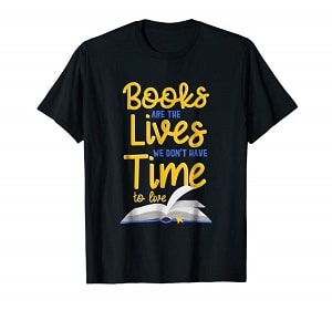 book lover t-shirt quote