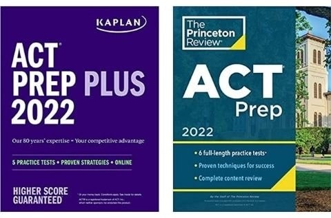 Kaplan & TPR ACT prep books