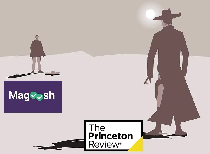 magoosh vs princeton review cowboy graphic