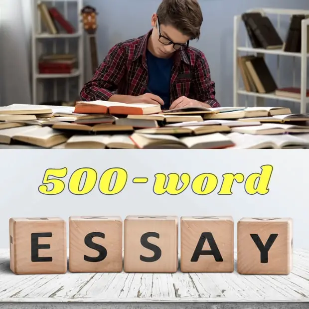 how to write a 500-word essay - featured graphic