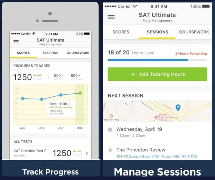 princeton review mobile app screenshot - Copy