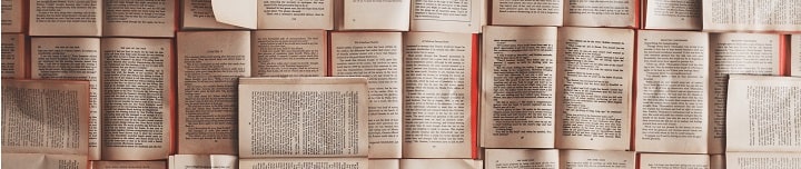 books sprawled on the floor