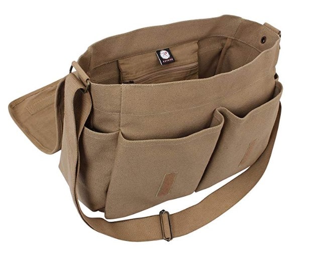 canvas classic messenger bag