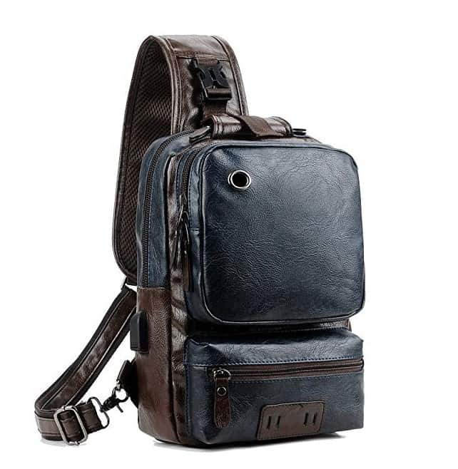 mans cross body sling bag