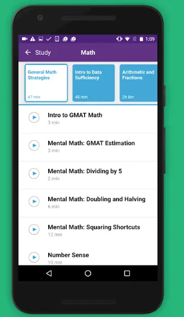 magoosh gmat prep app screenshot 1