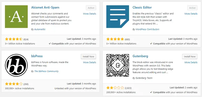 wordpress popular plugins