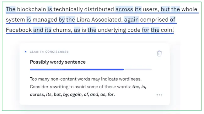 grammarly clarity suggestion