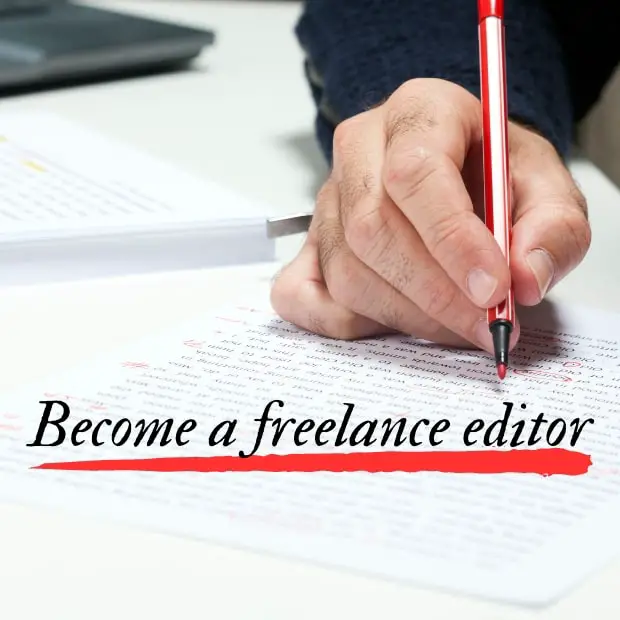 become a freelance editor - featured image
