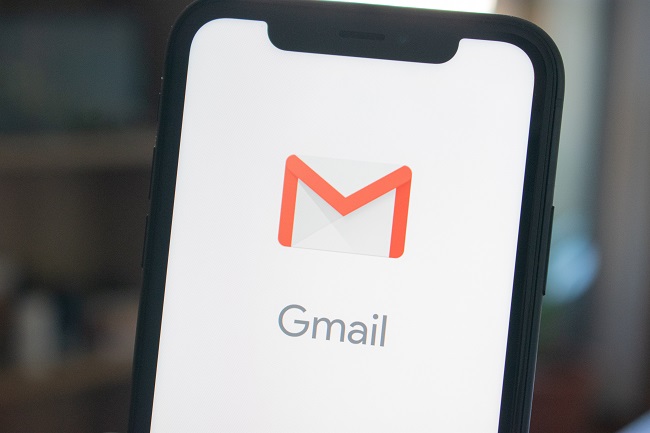 gmail on a smartphone