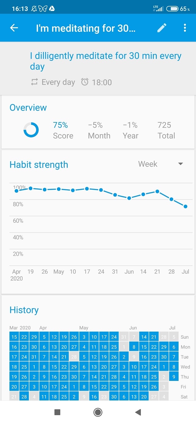 habits app preview
