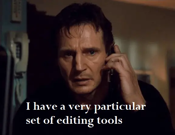 I have a very particular set of editing tools - meme-min