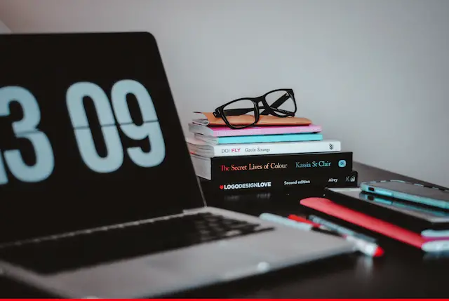 laptop on a desk 1