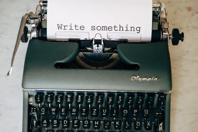 write something typewriter