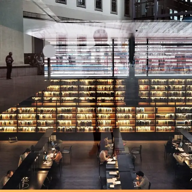 huge modern library
