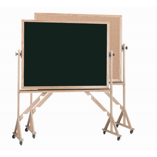 reversible corkboard and chalkboard