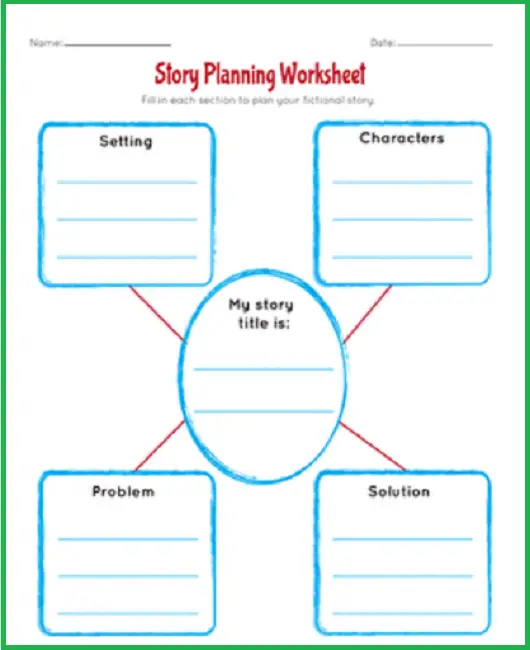 story planning worksheet