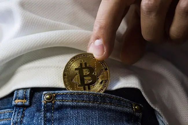 bitcoin in pocket