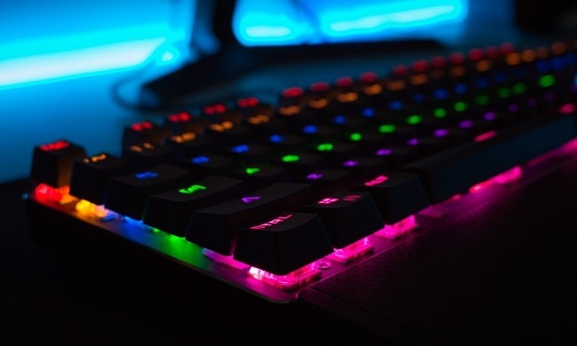 gaming keyboard with led lights