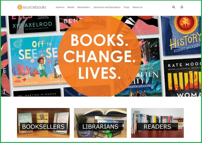 Sourcebooks landing page