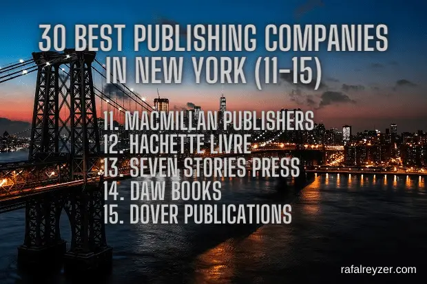 11-15 Publishing companies in New York