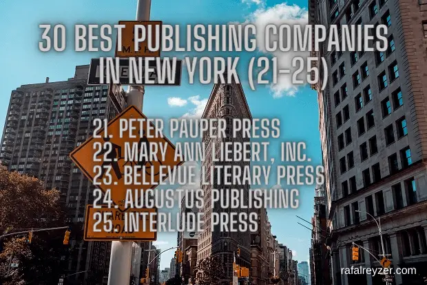 21-25 publishing companies in New York