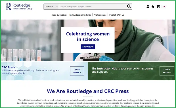 routledge landing page