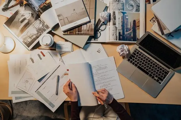 scriptwriter's desk