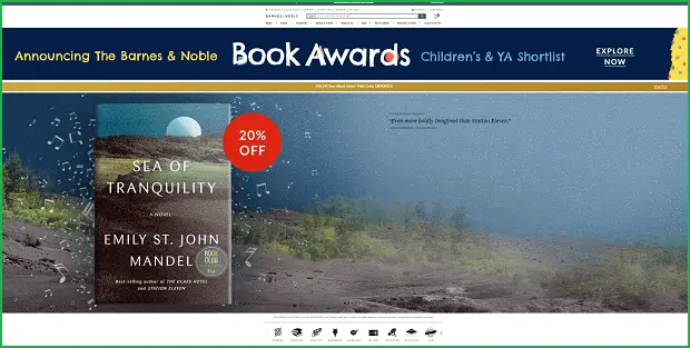 barnes & noble landing page