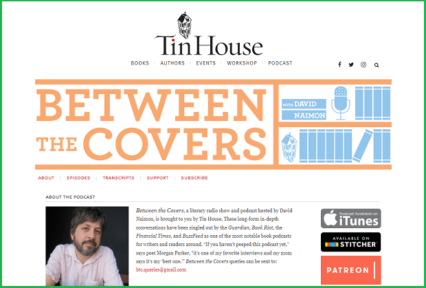 between the covers literary podcast