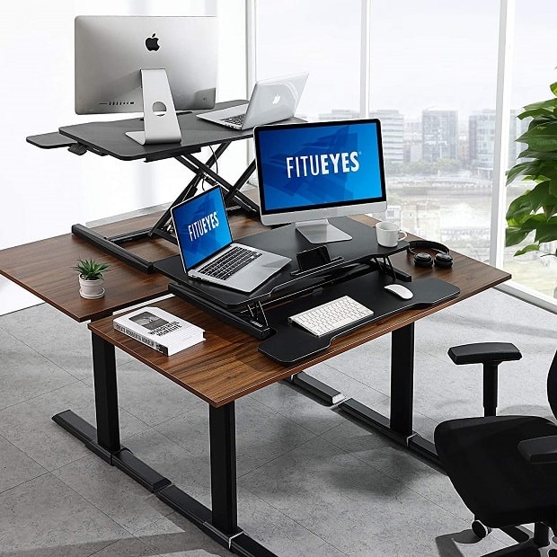 fitueyes affordable height adjustable desks converter