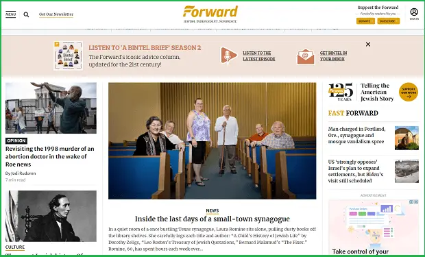 forward landing page