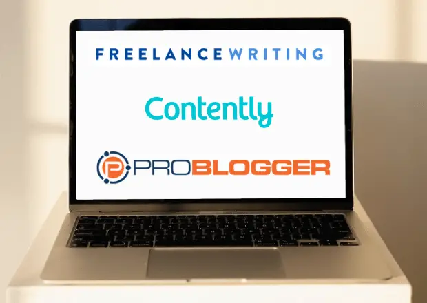 freelancewriting, contently, ploblogger logos