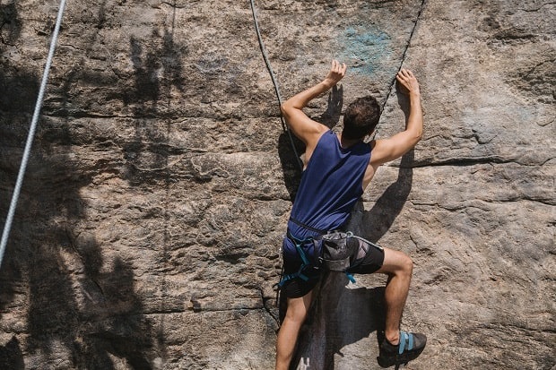 persistent rock climber