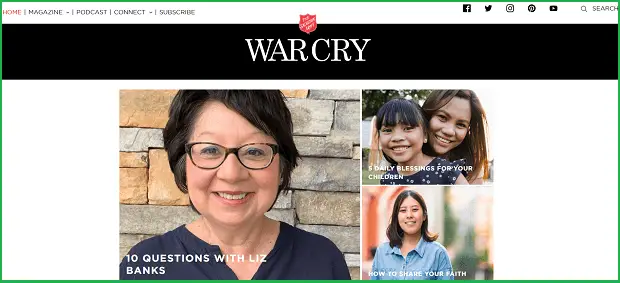 war cry landing page