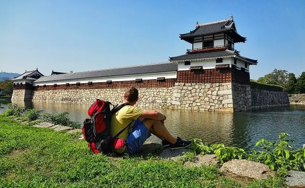 backpacker in japan