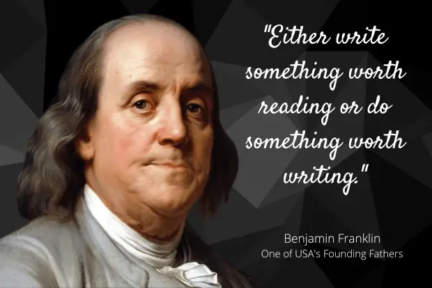 benjamin franklin quote on writing